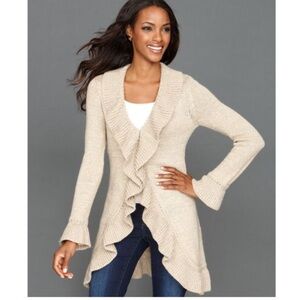 Free People ruffled cardigan